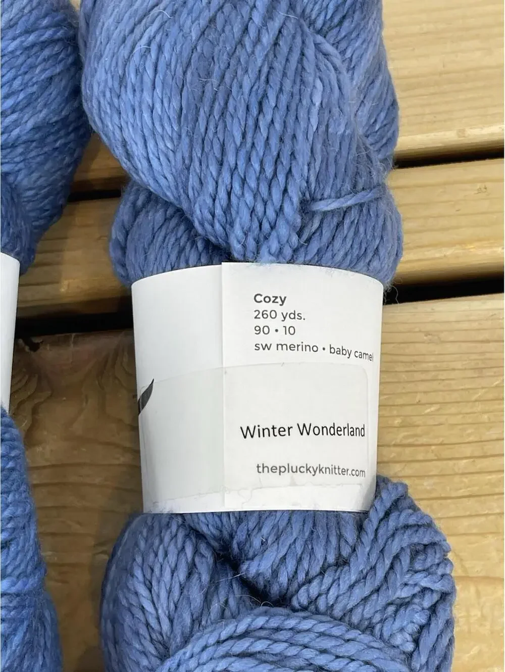 Lot of 2 Plucky Knitter Cozy Yarn - 90% Merino 10% Baby Camel 520 Yards -Rare - Picture 3 of 3